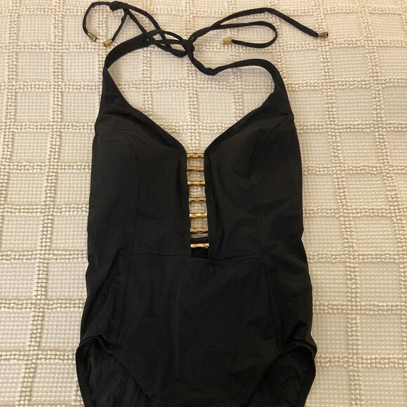 Miraclesuit Black Amoressa Venus Lyra Swimsuit Size 6 Small - Picture 1 of 5